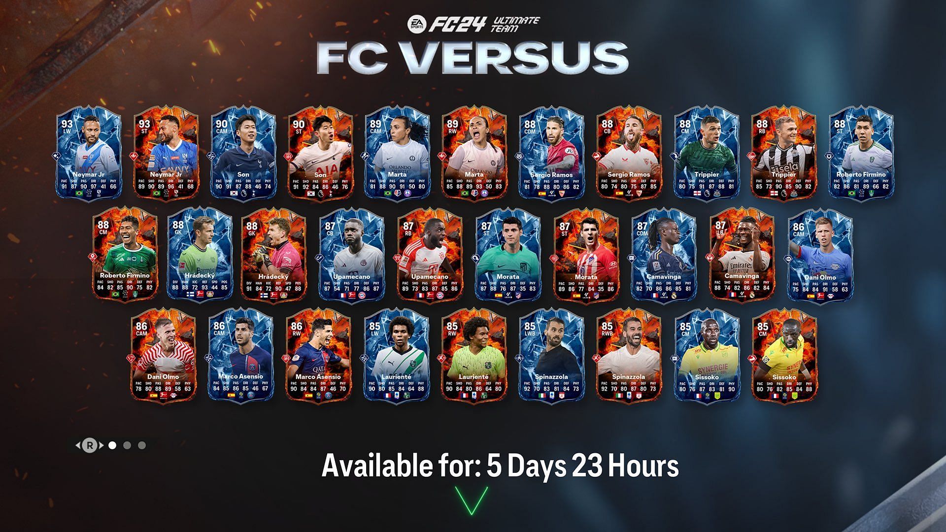 A new promo pack inspired by EA FC 24 FC Versus has been released (Image via EA Sports)
