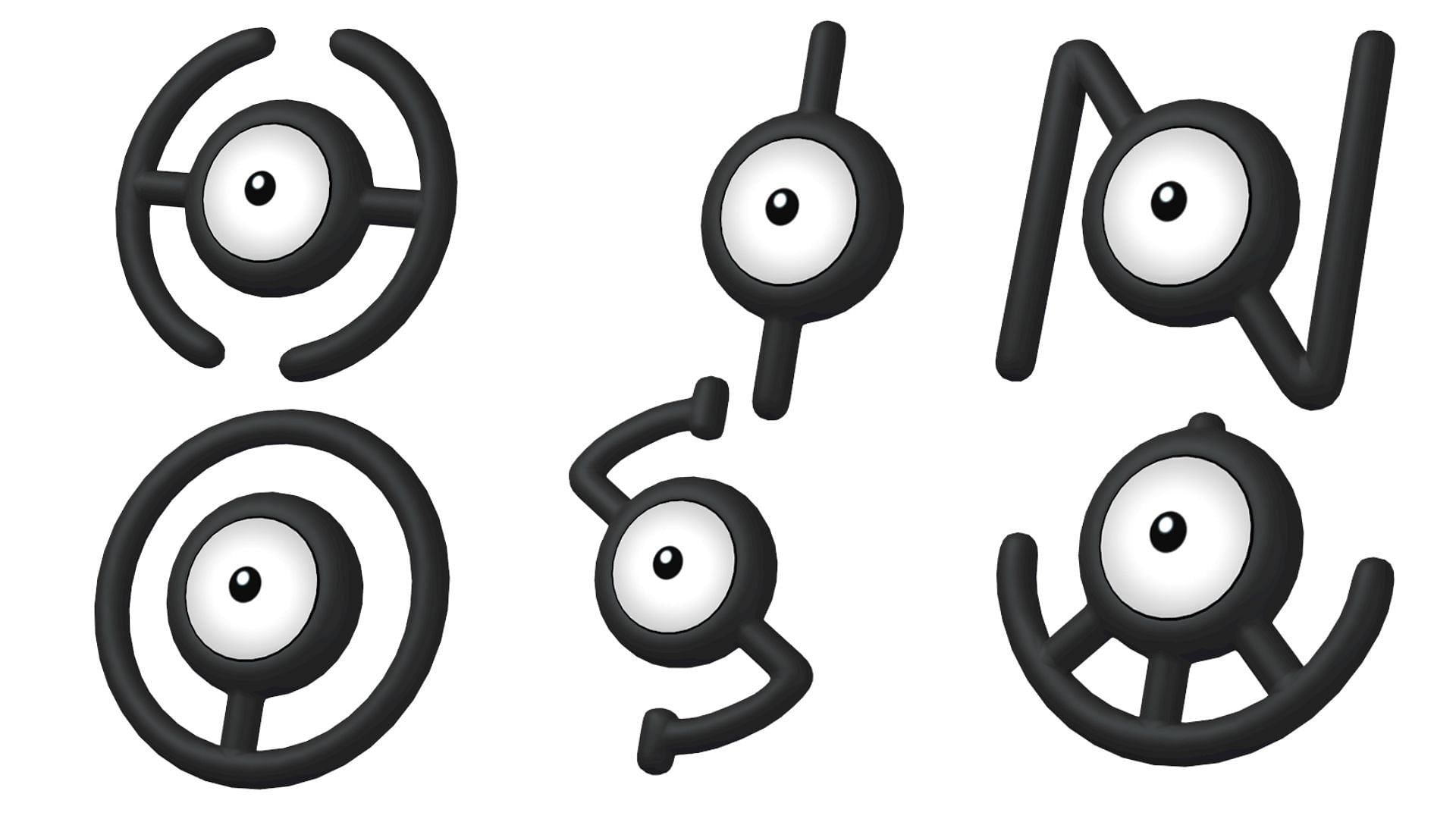 Unown spawnings in Tour Sinnoh (image via The Pokemon Company)