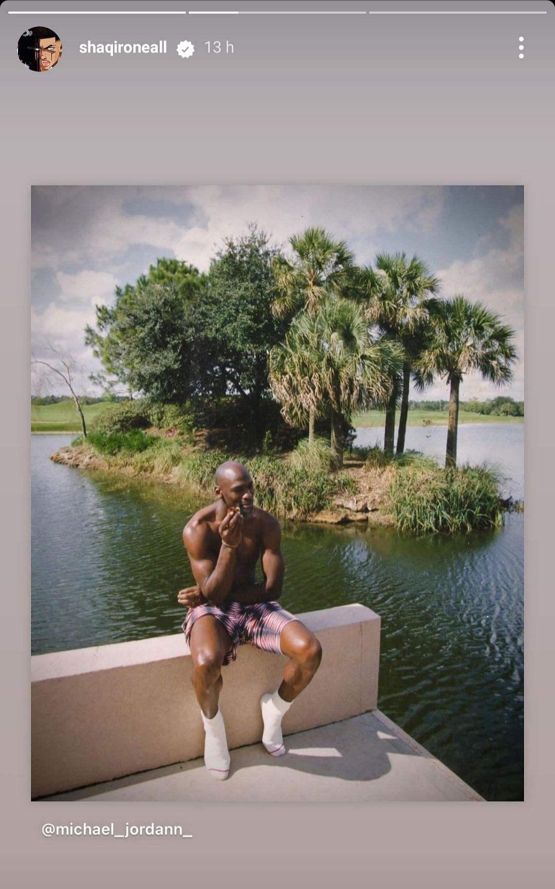 Shaquille O'Neal Michael Jordan on Instagram