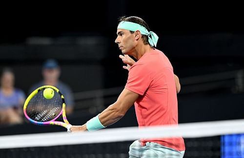 Nadal at the 2024 Brisbane International.