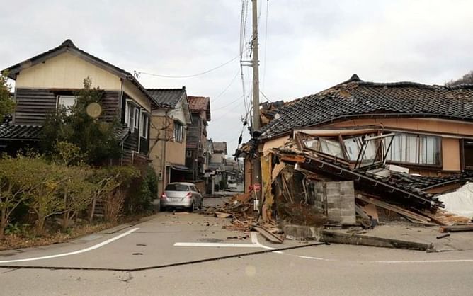 Former UFC star gets caught in Japan's massive 7.5 magnitude earthquake on New Year's Day