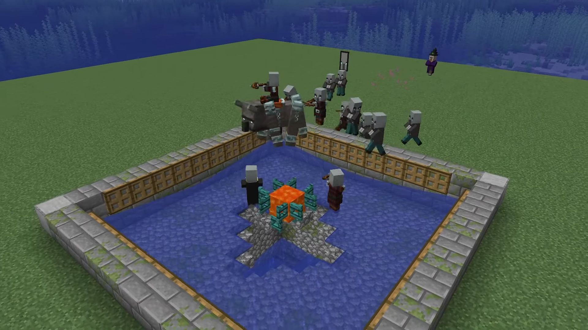 Pillager raid farms are excellent for Minecraft players who need experience and item drops (Image via Wattles/YouTube)