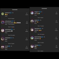 A selection of comments from Vinicius Junior's latest Instagram post.