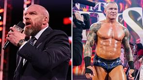 Triple H does the 'finger-point' pose after popular celebrity opens WWE SmackDown; Randy Orton featured