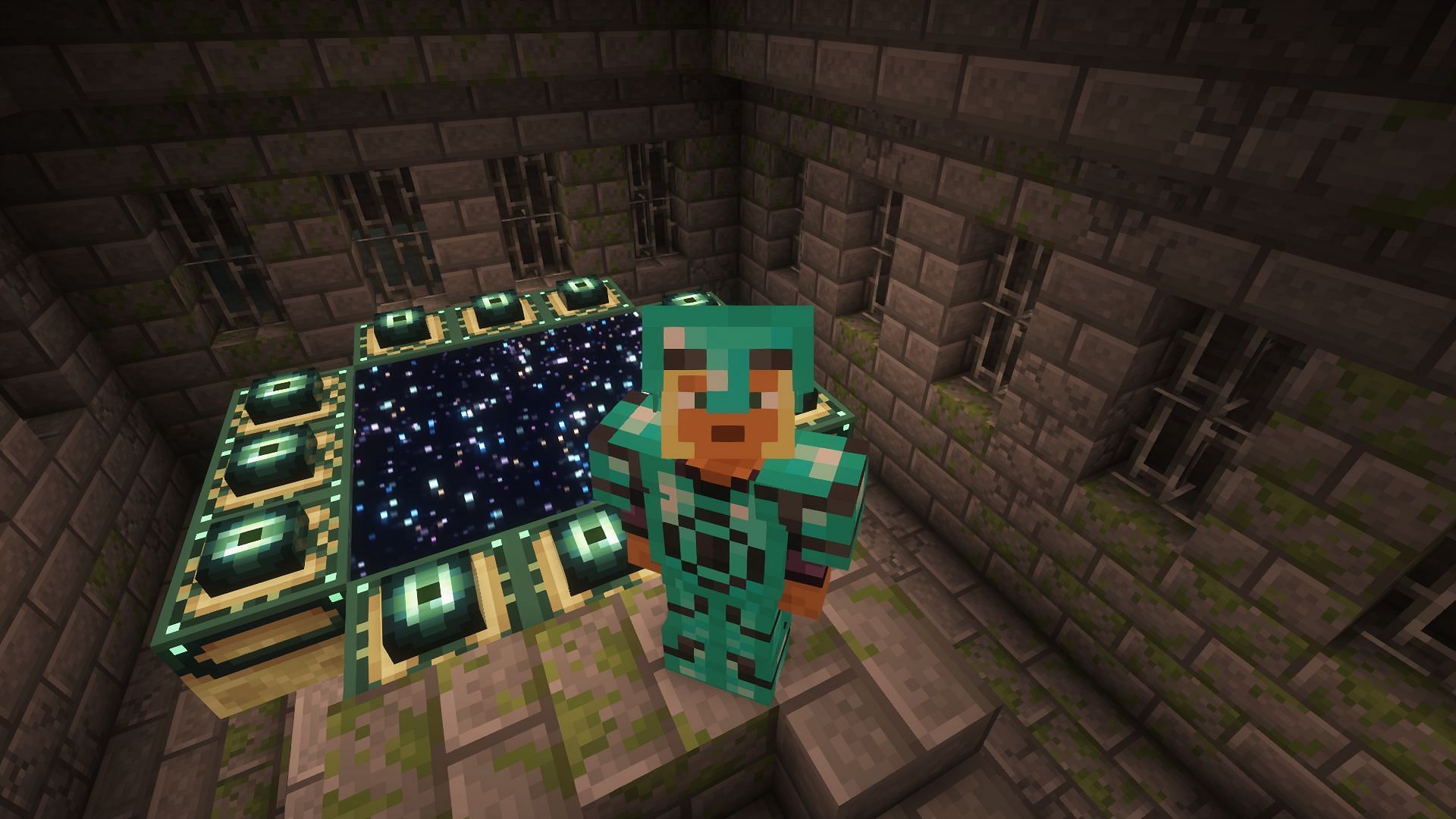 Eye Armor Trim can be found in Strongholds in Minecraft (Image via Mojang)