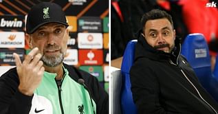 Roberto de Zerbi responds to rumours linking him with Liverpool job following Jurgen Klopp's shock exit announcement