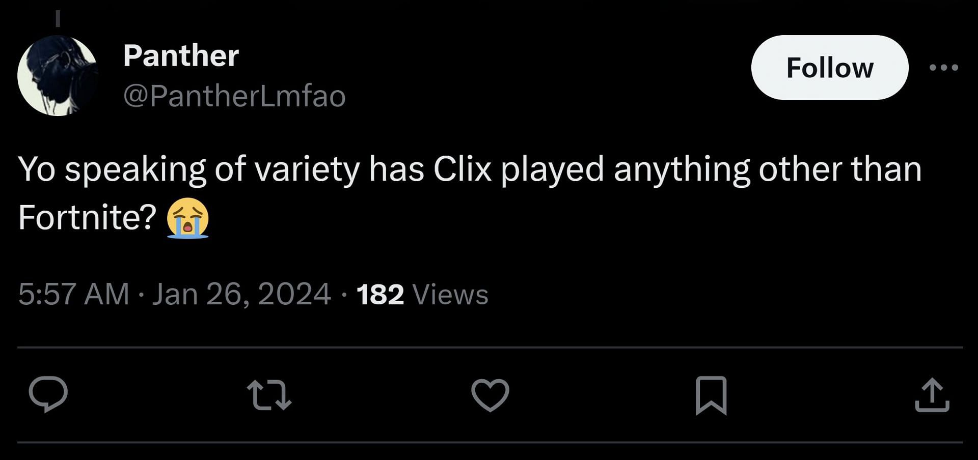X user @PantherLmfao&#039;s comment (Image via @JakeSucky/X)