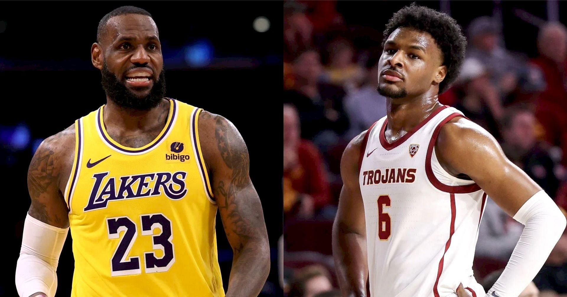 LeBron James echoes son Bronny James