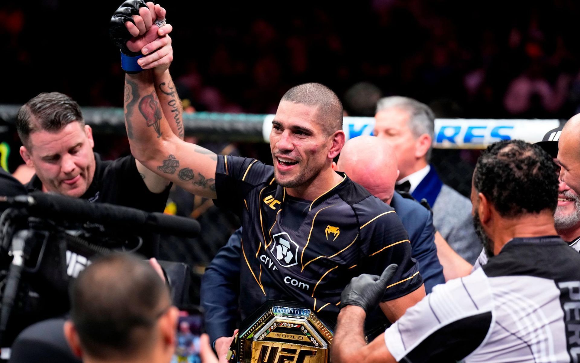 Alex Pereira is a two-division champion. [via UFC]