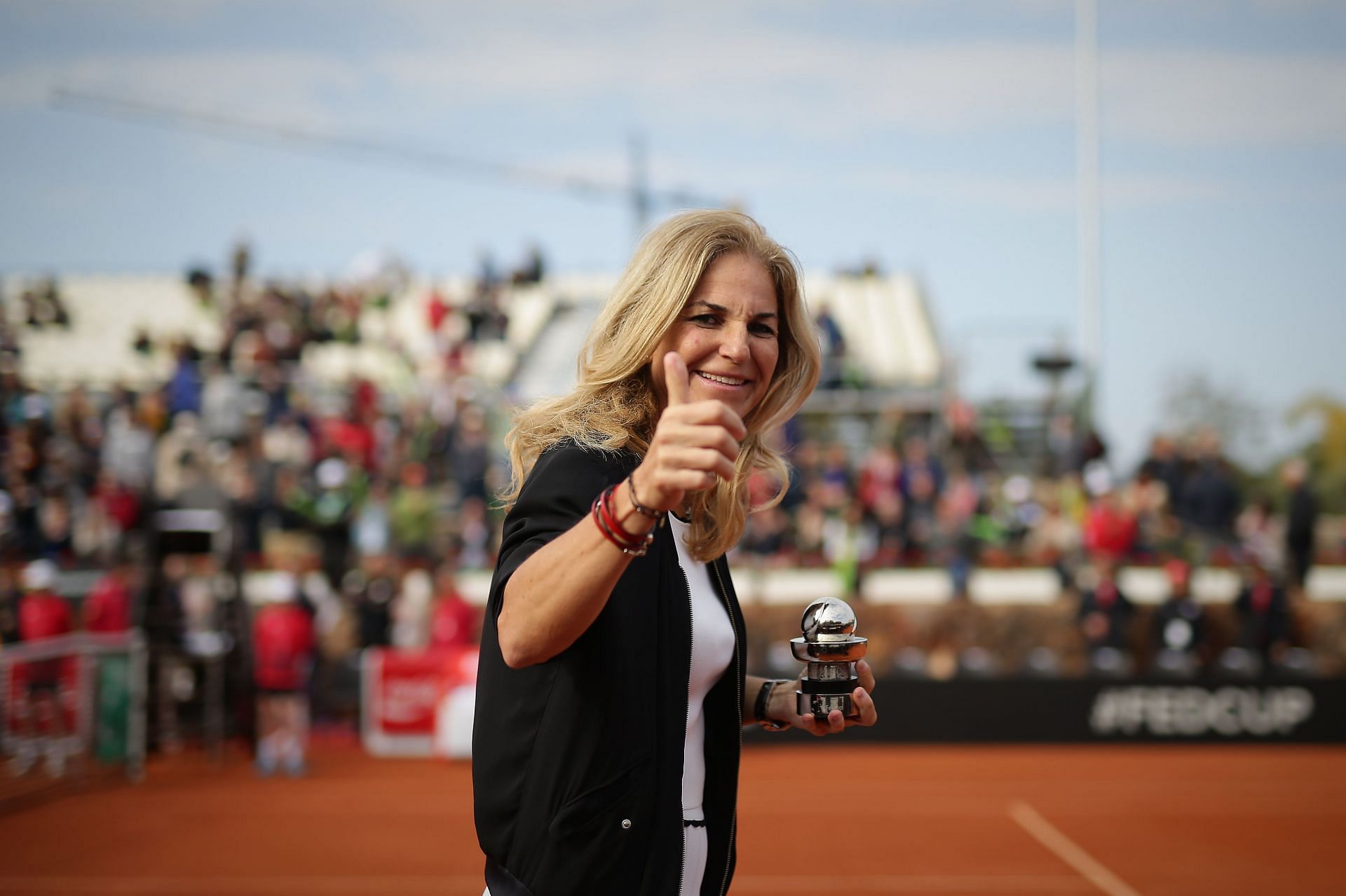 Arantxa Sanchez Vicario at the Fed Cup