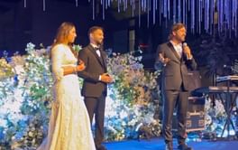 [Watch] MS Dhoni attends the engagement ceremony of Rishabh Pant's sister and gives humorous advice to the couple