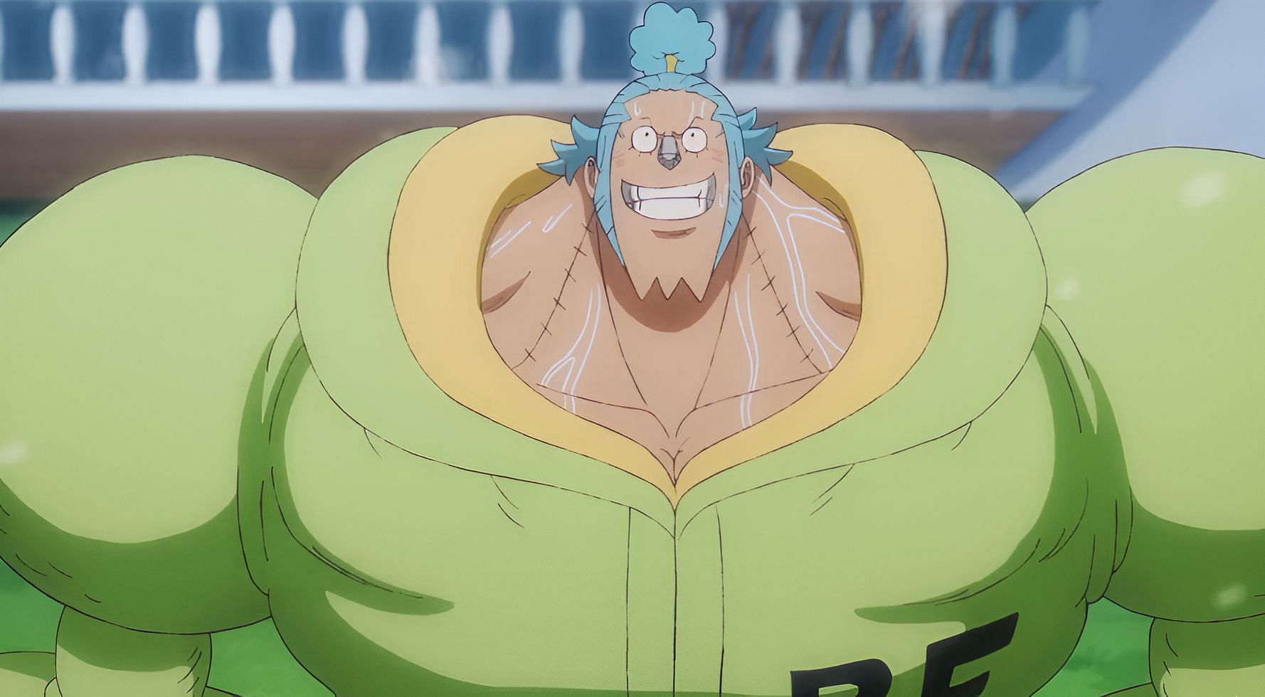 Franky as seen in the anime (Image via Toei Animation)