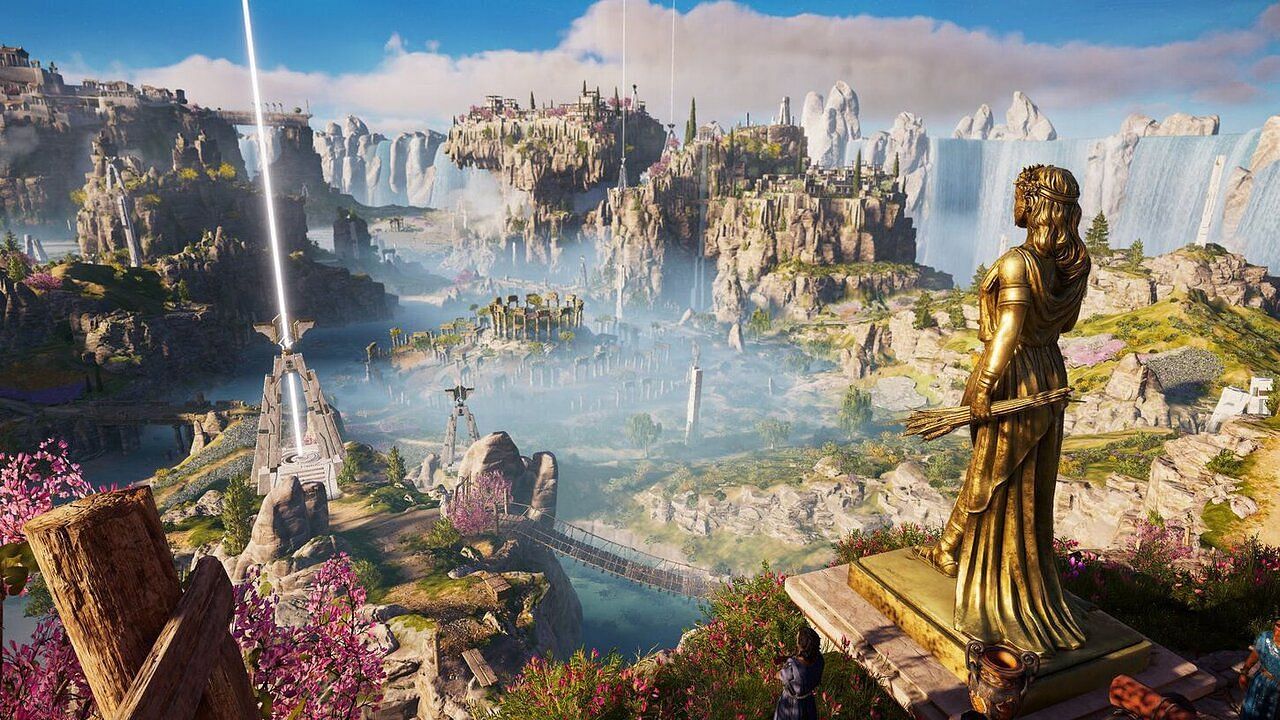 The Elysium map in Odyssey features some spectacular views (Image via Ubisoft Store)