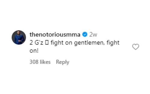 Conor McGregor's comment