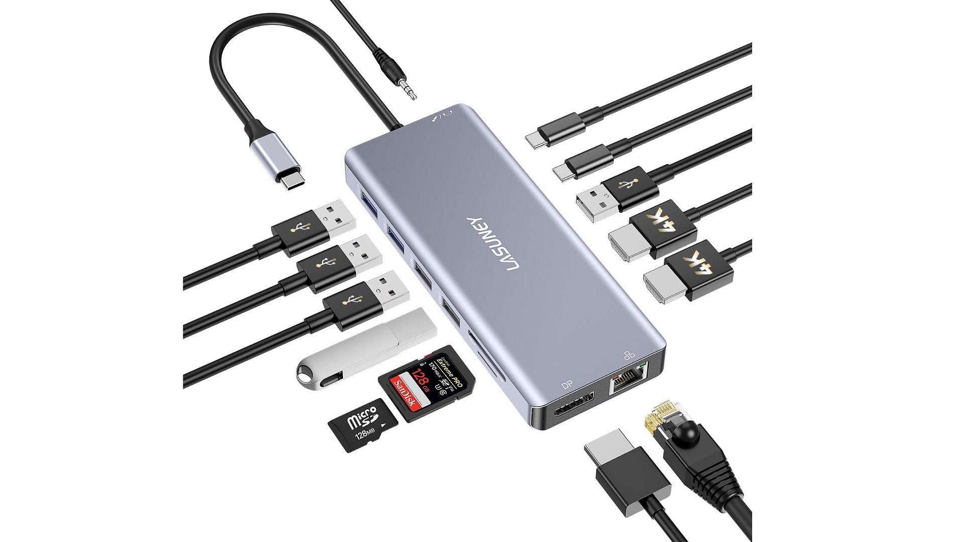 One of the best USB-C hubs (Image via Lasuney/Amazon)