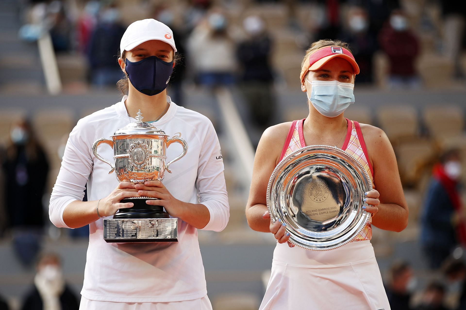 Iga Swiatek previously defeated Sofia Kenin to win her maiden Grand Slam at 2020 French Open