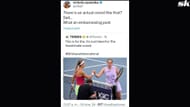 Azarenka responds to Tennis Channel's post about her handshake with Jelena Ostapenko at the 2024 Brisbane International - X, formerly Twitter