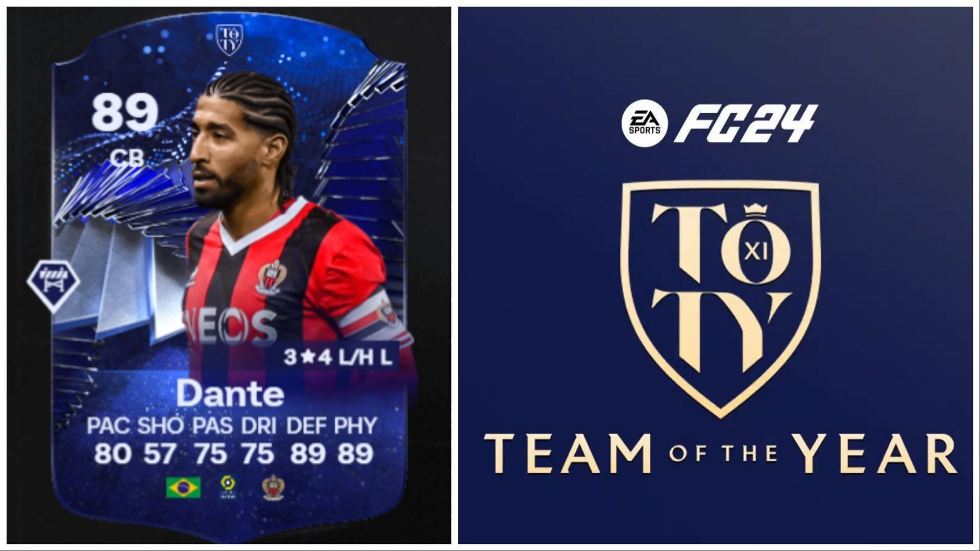 Honorable Mentions Dante is now available (Image via FUTBIN)