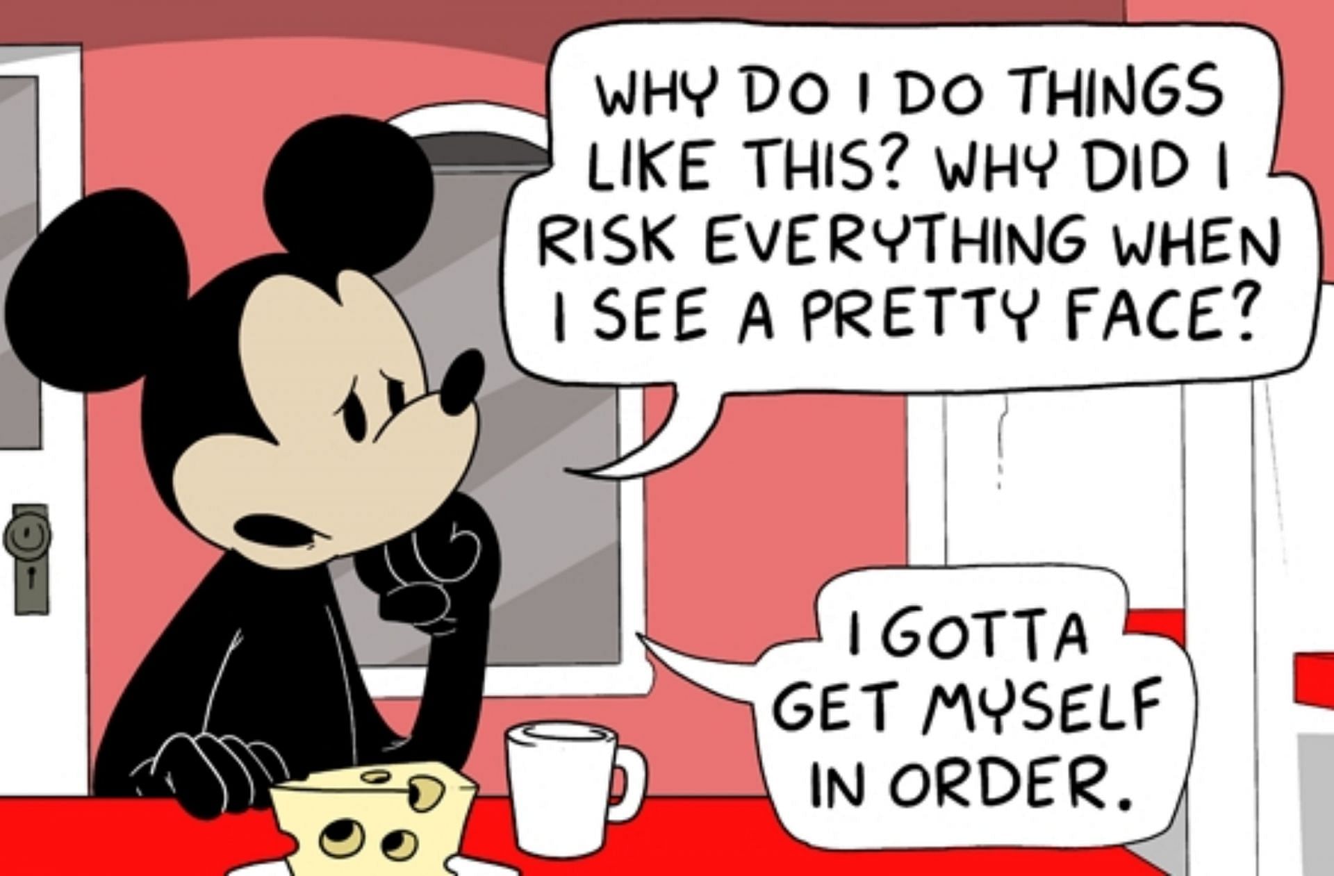 A panel from the comic strip Mousetrapped (Image via MoustrappedComic.blog)