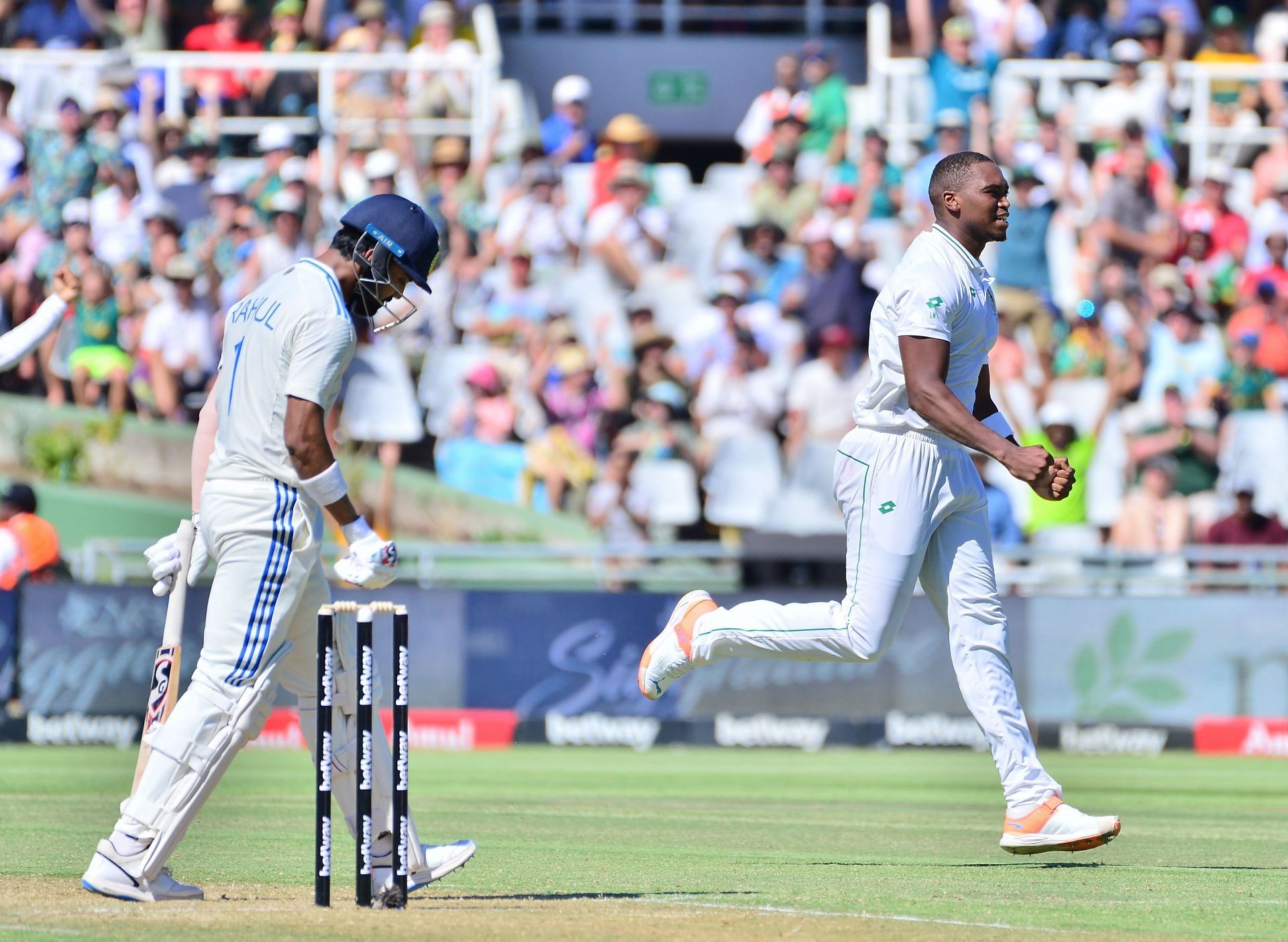 KL Rahul was caught behind off Lungi Ngidi&#039;s bowling. [P/C: Getty]