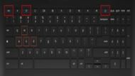 Keys marked in red for rebooting and activating the Chromebook in Developer mode (Image via Sportskeeda)
