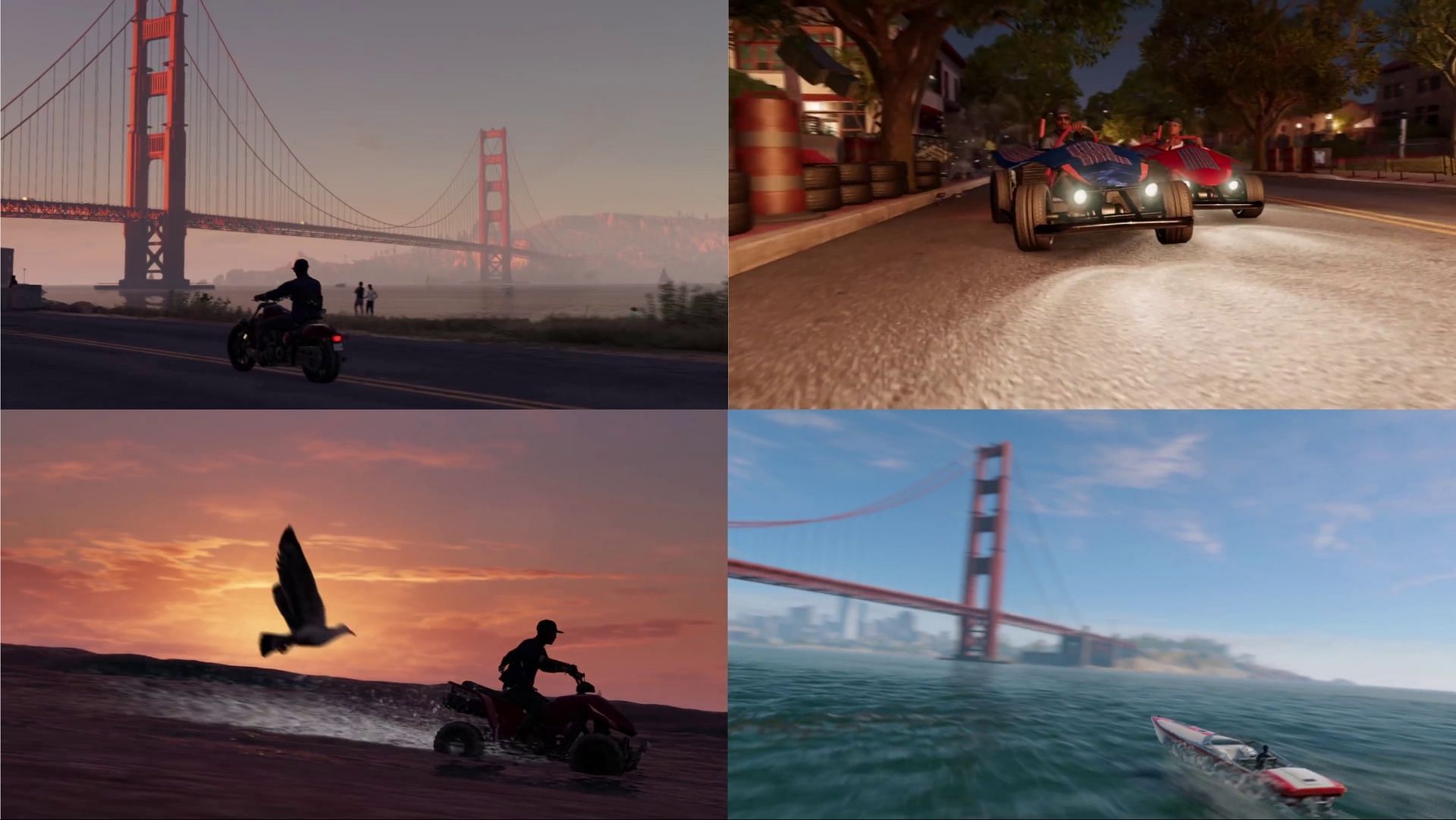 Players are given a wide selection of vehicles to play around with in Watch Dogs 2 (Image via YouTube/Ubisoft North America)