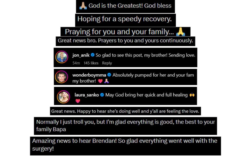 Brendan Schaub daughter "Great news" Wishes pour in as "grateful