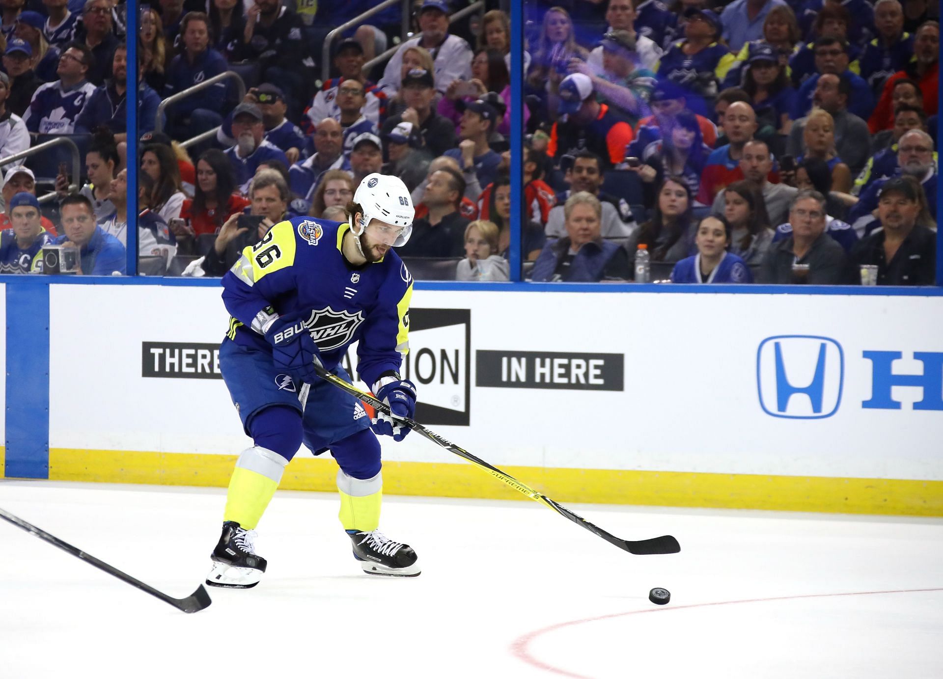 Nikita Kucherov at the 2018 Honda All-Star Game