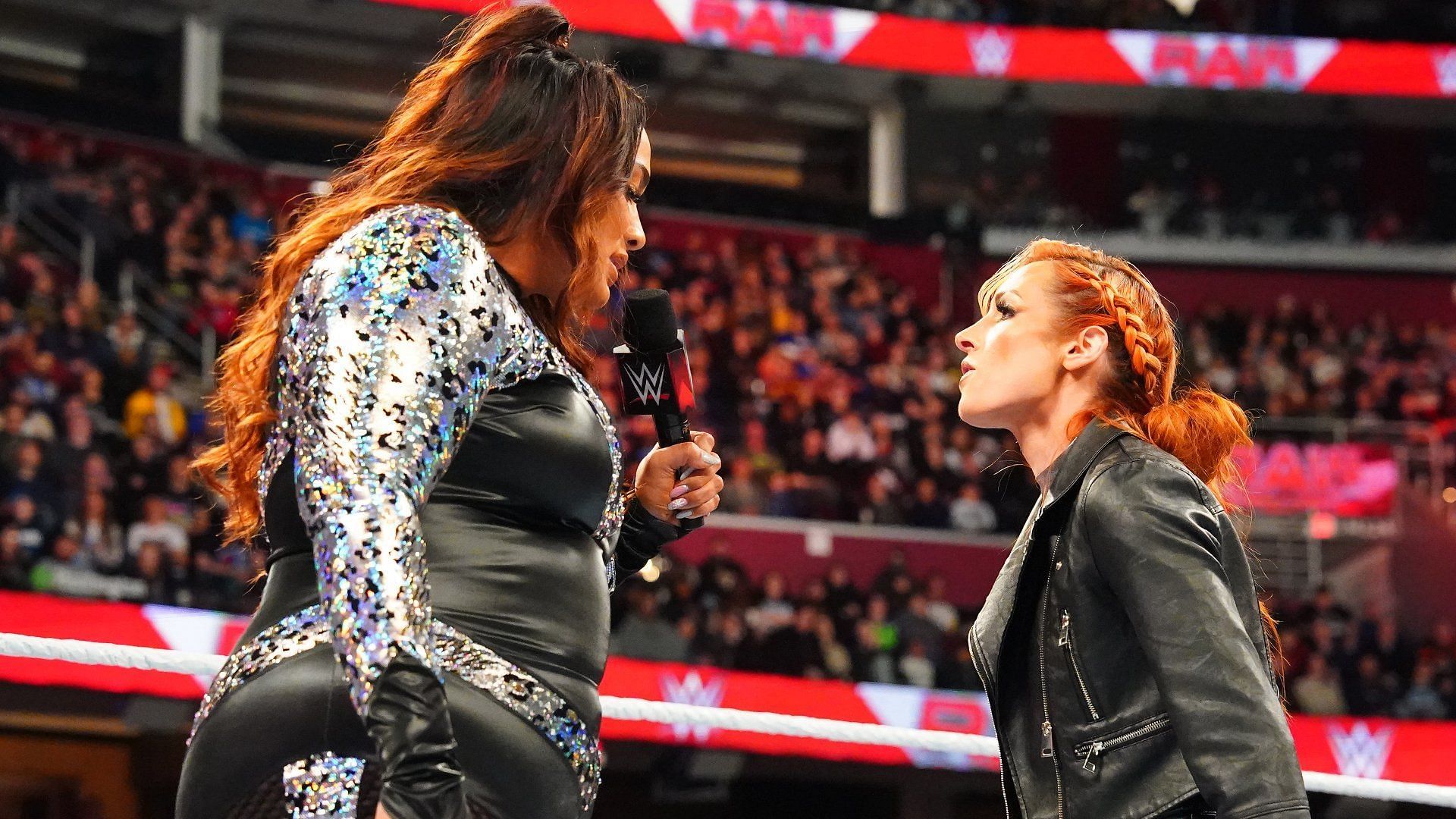 Nia Jax (left) and Becky Lynch (right)