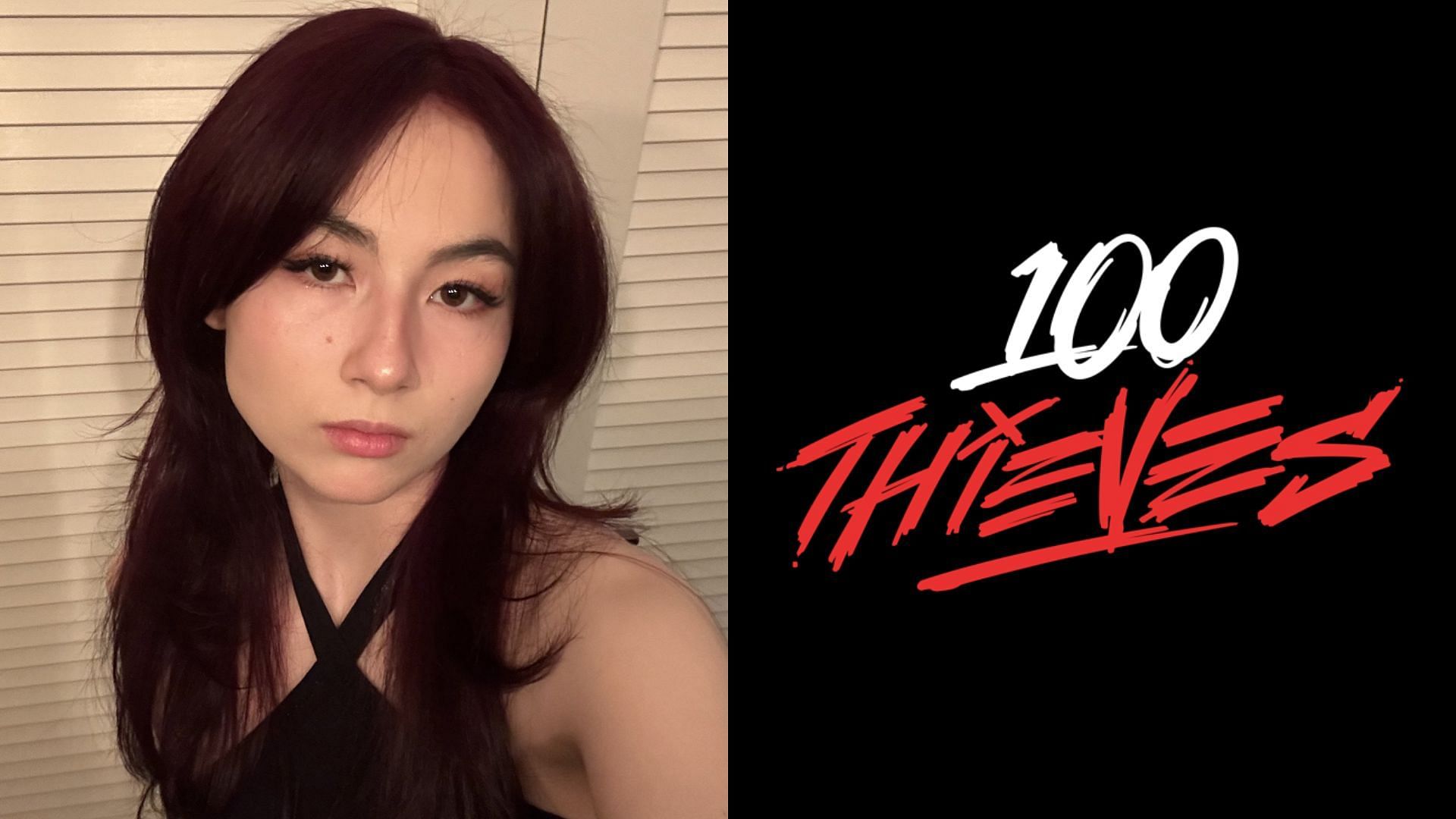 Kyedae leaves 100 Thieves (Image via Kyedae/X, 100 Thieves/Facebook)