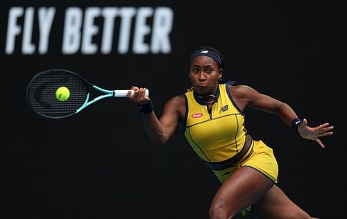 Coco Gauff at the 2024 Australian Open.