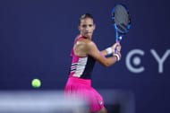Karolina Pliskova at the 2023 San Diego Open.