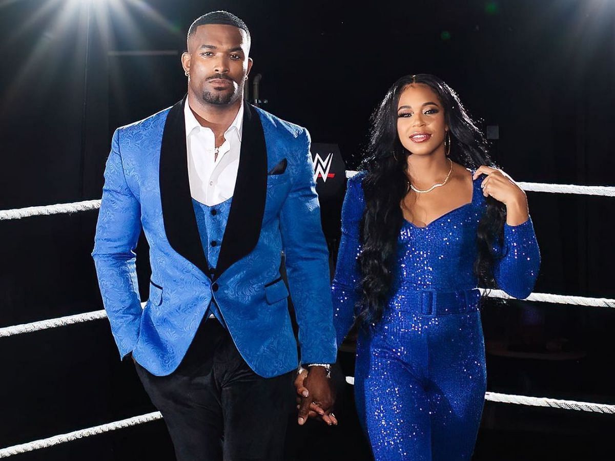 Bianca Belair and Montez Ford (Image via Instagram/@biancabelairwwe)