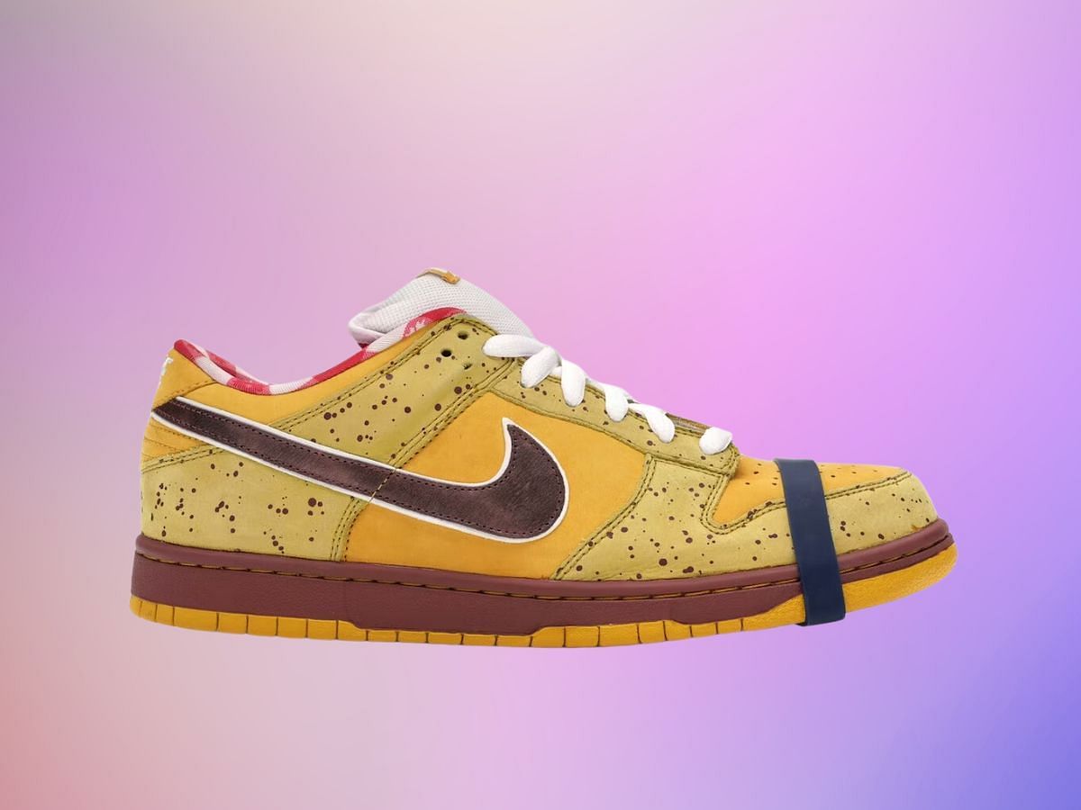 Nike Dunk SB Low: Yellow Lobster - $38,294.826 (Image via Sporstkeeda)