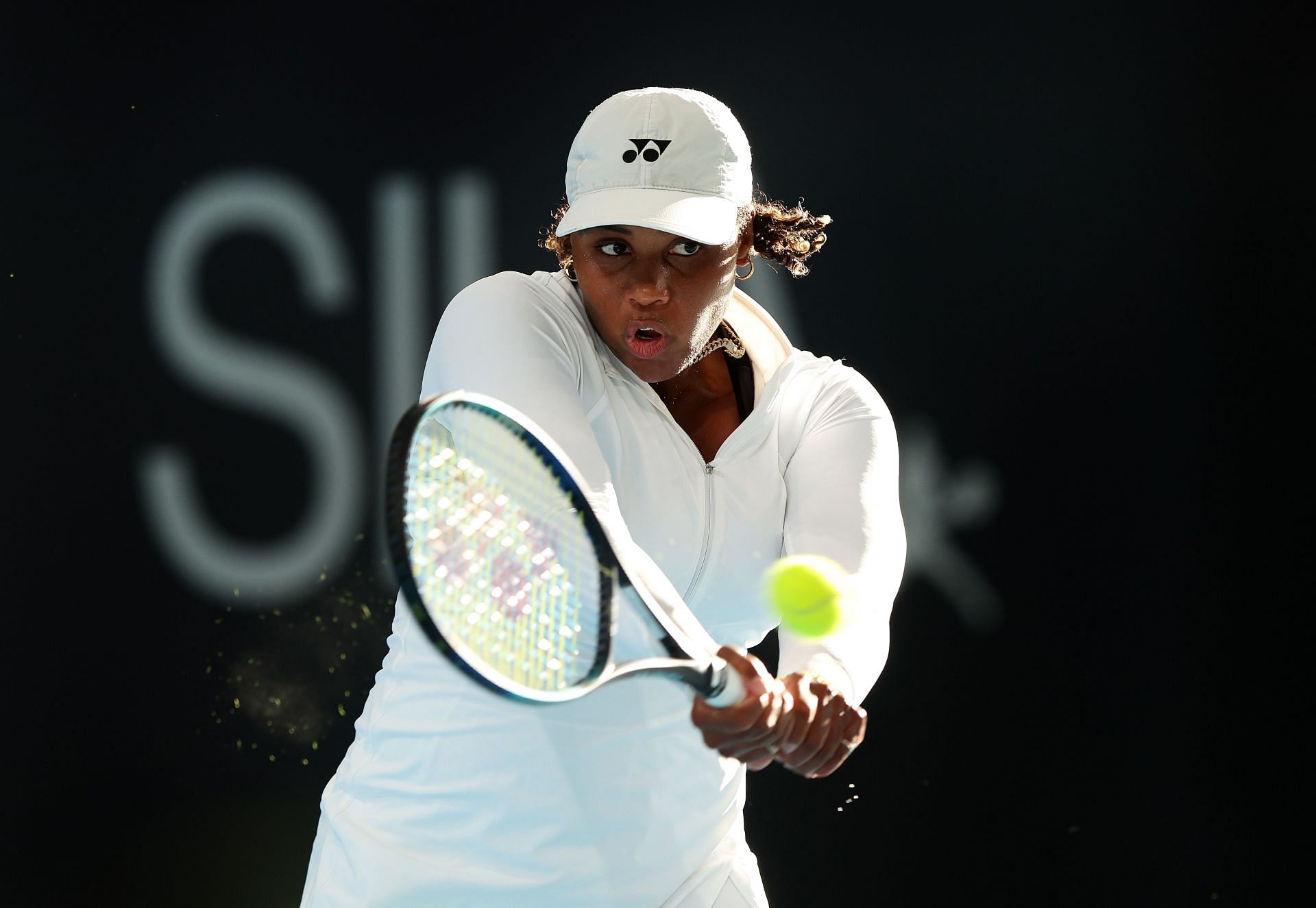 Taylor Townsend at the 2024 Adelaide International.