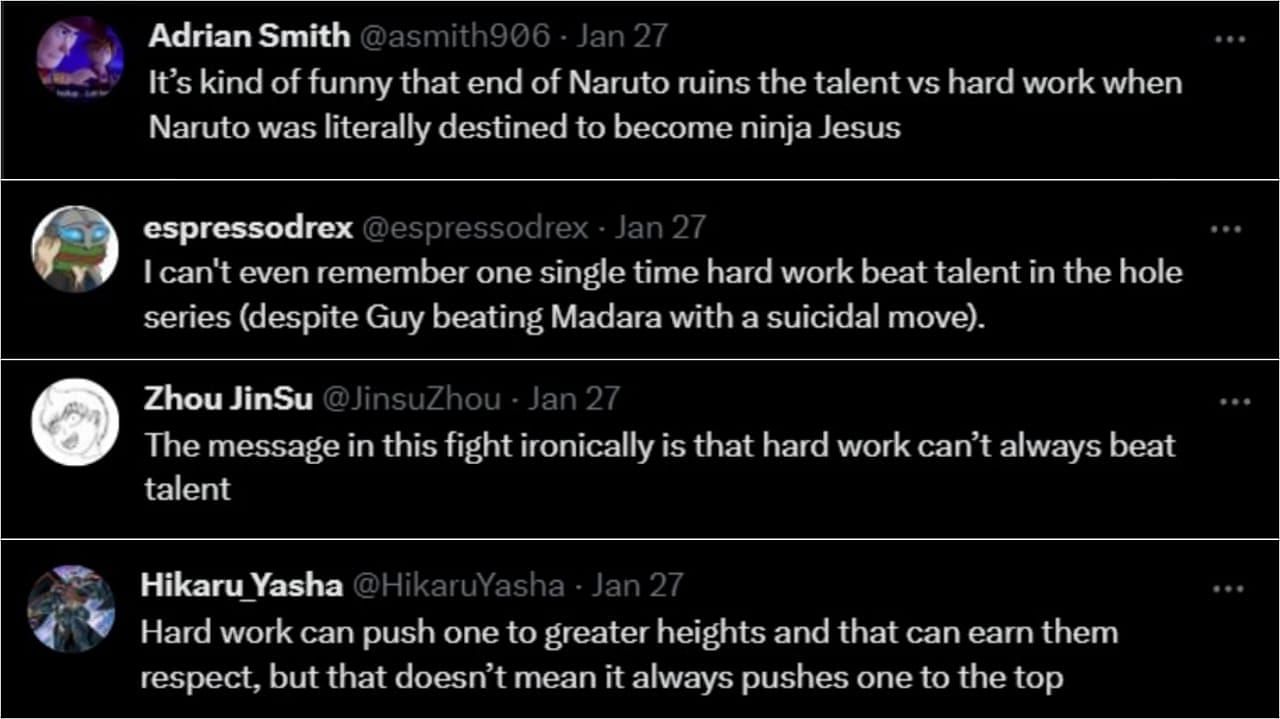 Fans argue about the true message of the Rock Lee vs Gaara fight (image via Sportskeeda)