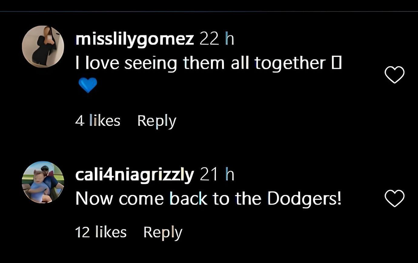 Fans react to Bellinger&#039;s picturesque reunion with former teammates