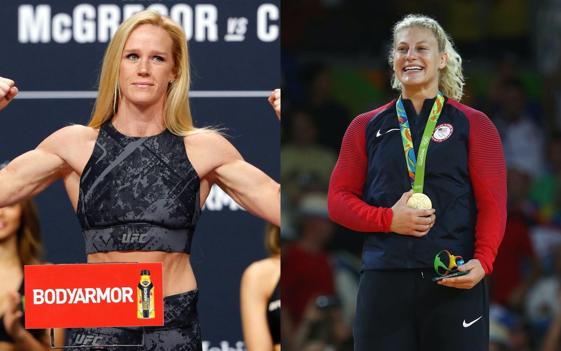 Kayla Harrison (right) to face Holly Holm (left) at UFC 300 [Image via: Getty Images] 