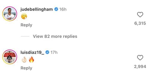 Comments on Arnold's Instagram post