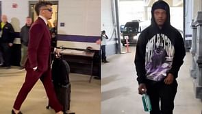 WATCH: Lamar Jackson and Patrick Mahomes drop ice-cold fits for AFC championship game in Baltimore