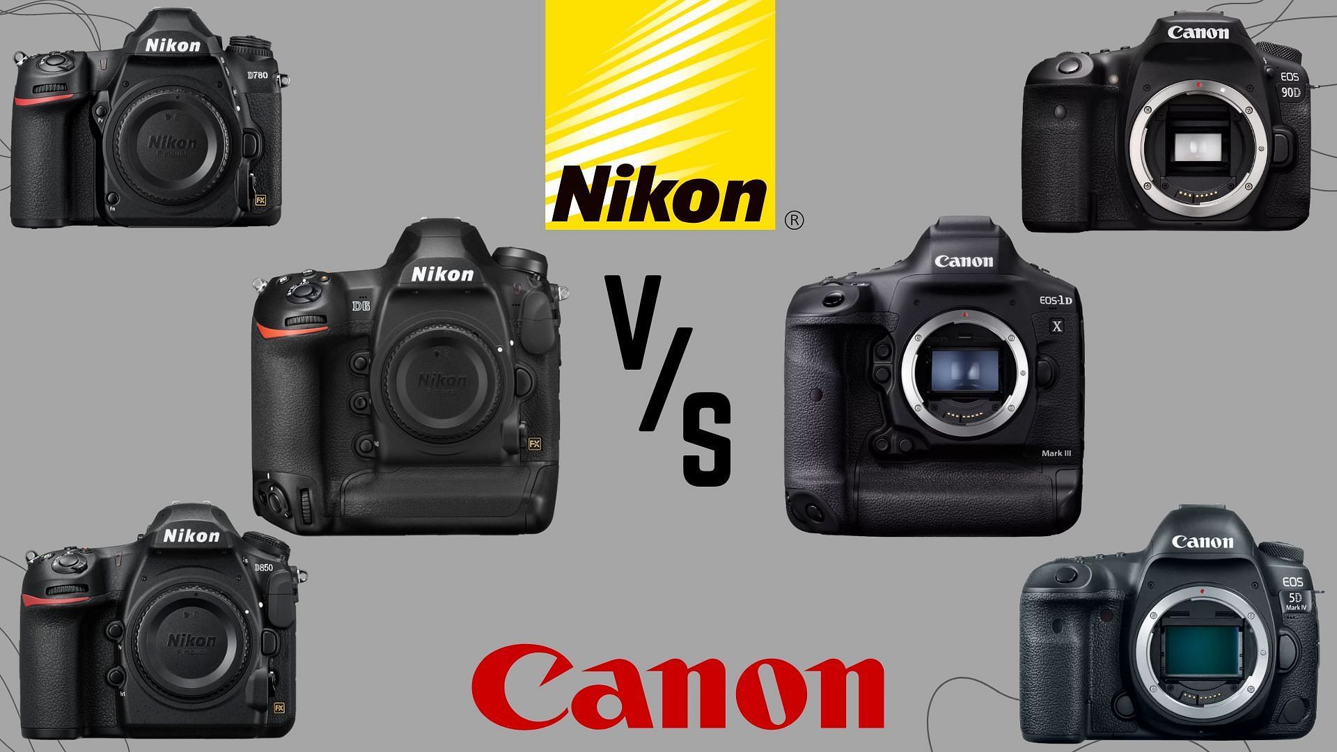 Nikon vs Canon: Which DSLR to buy in 2024? (Image via Nikon, Canon)