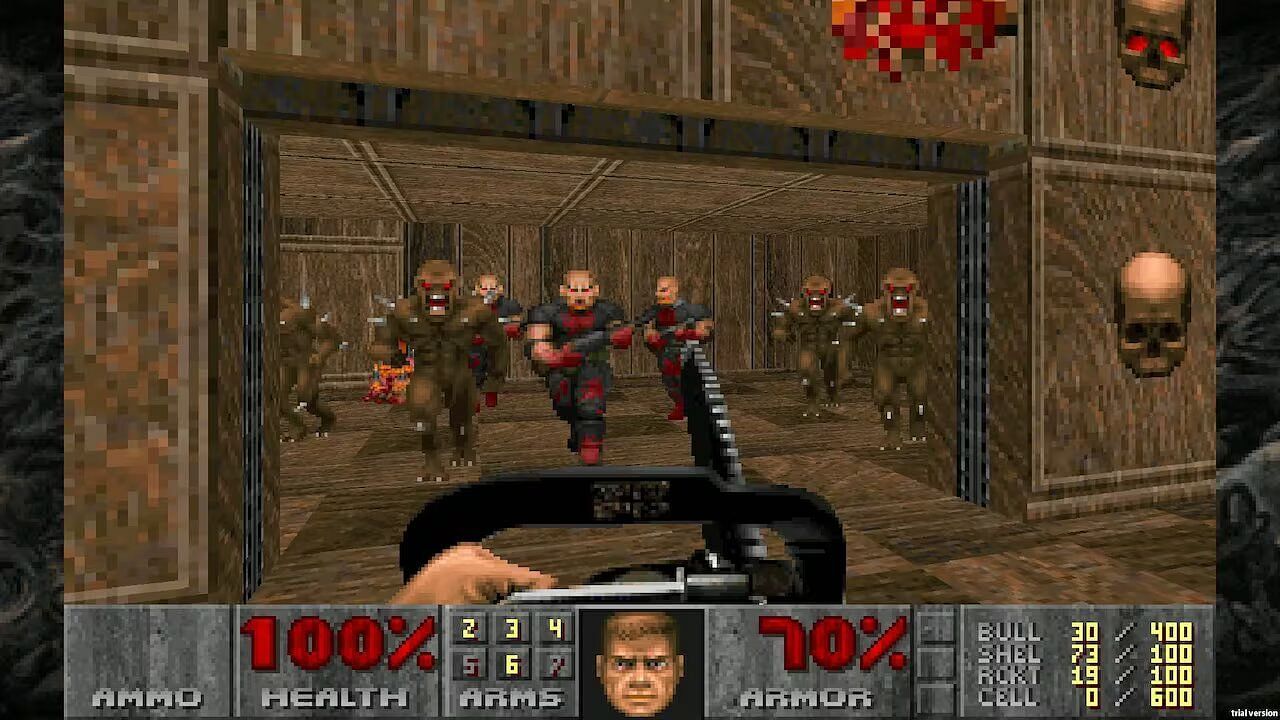 Doom (1993) was widely considered the leader of the FPS genre (Image via id Software)