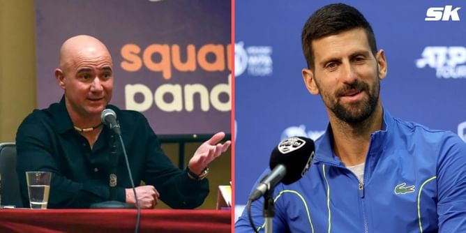 "I would have probably gotten in a fight with Novak Djokovic in the locker room" - When Andre Agassi joked about how he would try to beat the Serb