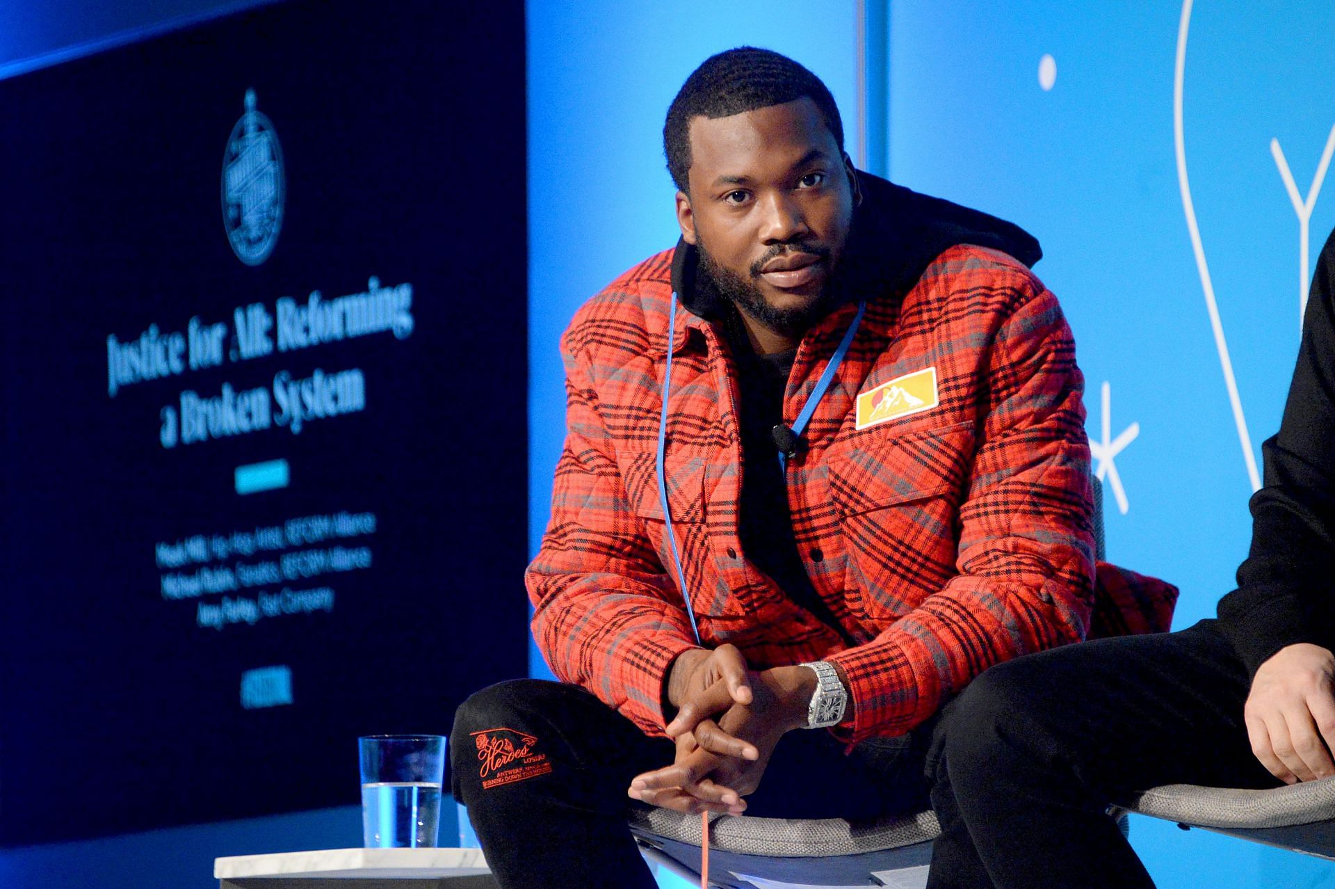 Meek Mill attending the Fast Company Innovation Festival in 2019 (Image via Getty / Brad Barket)