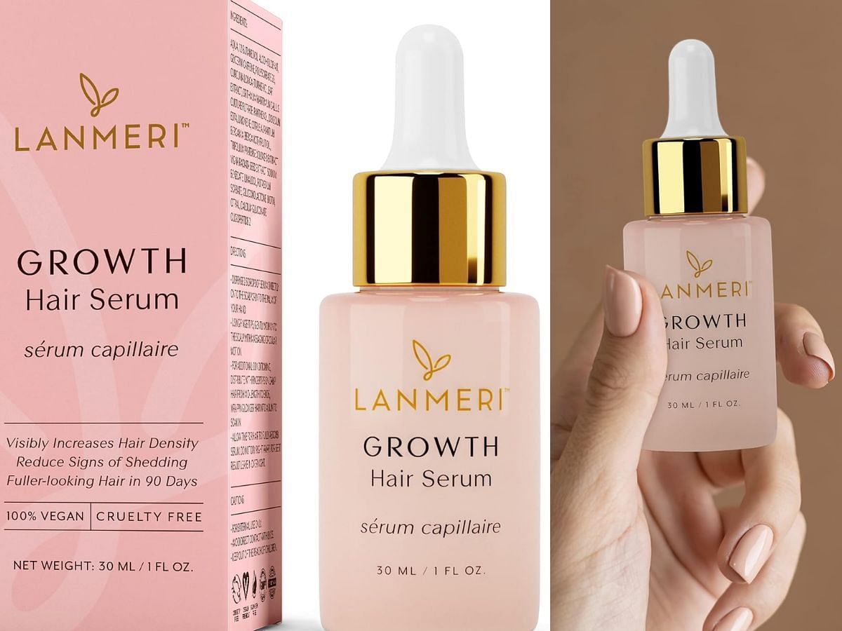 One of the best serums for hair growth-Lanmeri Growth Hair Serum (Image via Amazon)