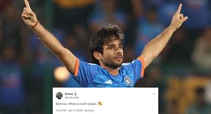 "What a clutch player" - Fans react as Ravi Bishnoi helps India win 2nd super over against Afghanistan in 3rd T20I