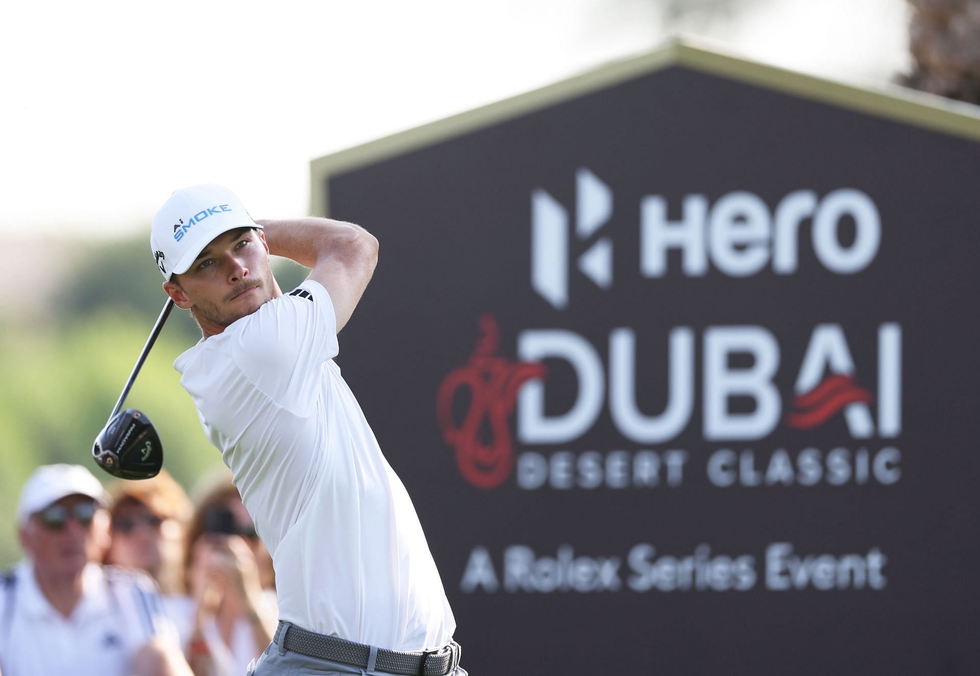 Nicolai Hojgaard at the Hero Dubai Desert Classic (Image via Getty)