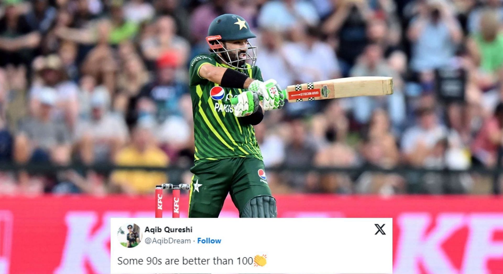 “Some 90s are better than 100” - Fans react as Mohammad Rizwan scores ...