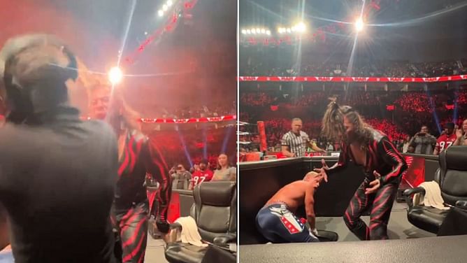 Identity of timekeeper who was misted on WWE RAW; his relationship with Cody Rhodes
