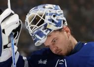 Ilya Samsonov of the NHL's Toronto Maple Leafs